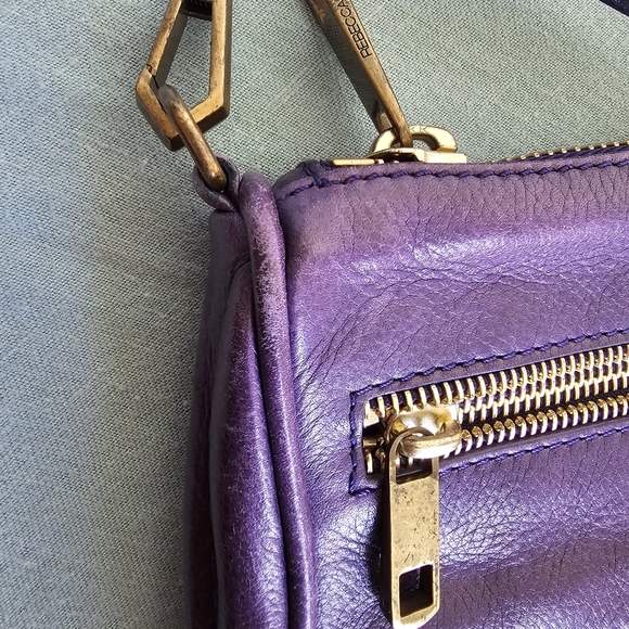 Rebecca Minkoff 5 Zip MAC Eggplant Purple Crossbody - Picture 4 of 17